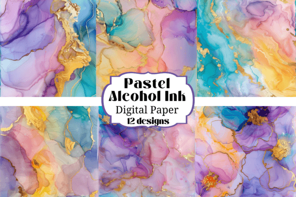 12 Pastel Alcohol Ink Backgrounds: Dreamy Textures for Your Next Project