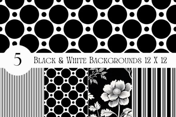 Black and White Bold Backgrounds for Modern Design