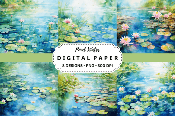 Capturing Liquid Elegance: The Pond Water Backgrounds Collection