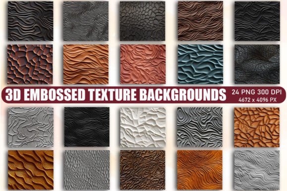 Dimensional Depth: Elevating Design with 3D Embossed Texture Backgrounds
