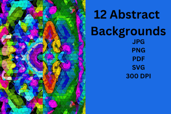 Elevate Your Projects with the 12 Abstract Backgrounds Bundle