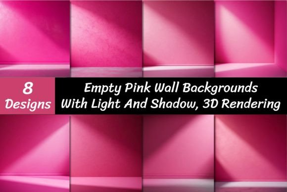 Empty Pink Wall Backgrounds 3D Rendering: A Designer's Modern Canvas