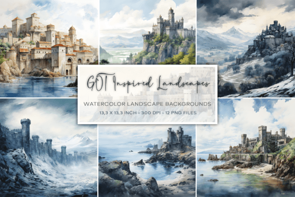 Game of Thrones Watercolor Backgrounds: A Creative Asset