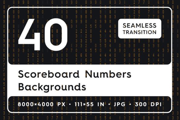 Scoreboard Numbers Backgrounds: A Modern Design Asset