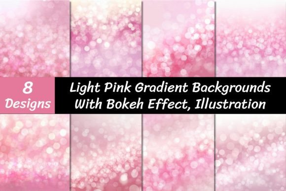 Soft Focus: The Power of Pink Gradient Backgrounds with Bokeh