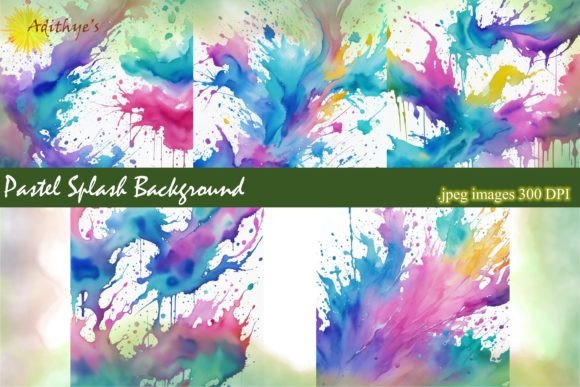 Soft & Vibrant: Using Pastel Splash Backgrounds