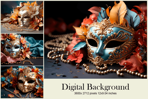 Stunning Mardi Gras Mask Backgrounds Wallpaper: Digital Design Files