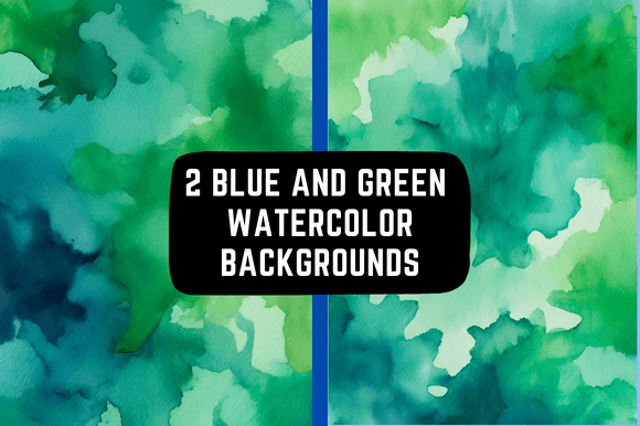 The Allure of Blue and Green Watercolor Backgrounds: A Designer's Guide
