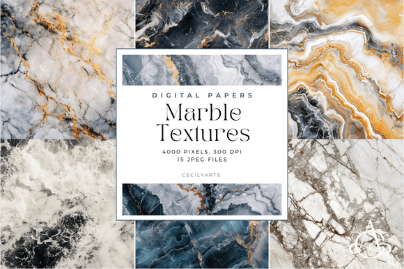Timeless Elegance: Marble Textures Backgrounds for Digital Craft