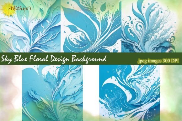 Transforming Projects with Sky Blue Floral Design Backgrounds