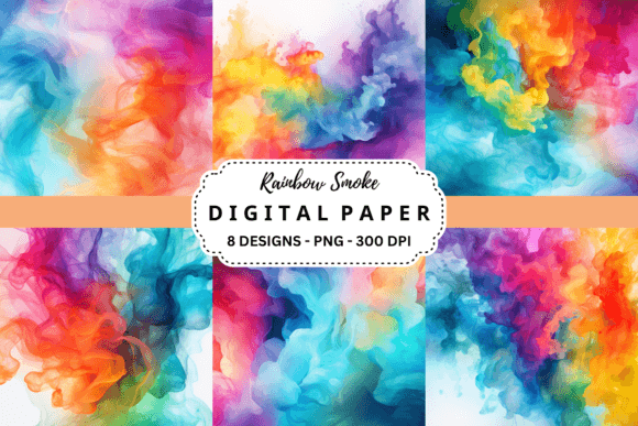Unlock Vibrant Creativity with Rainbow Smoke Backgrounds