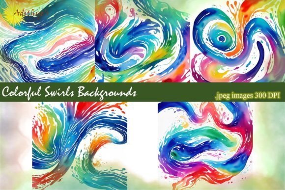Vibrant Visual Energy: Using Swirl Backgrounds